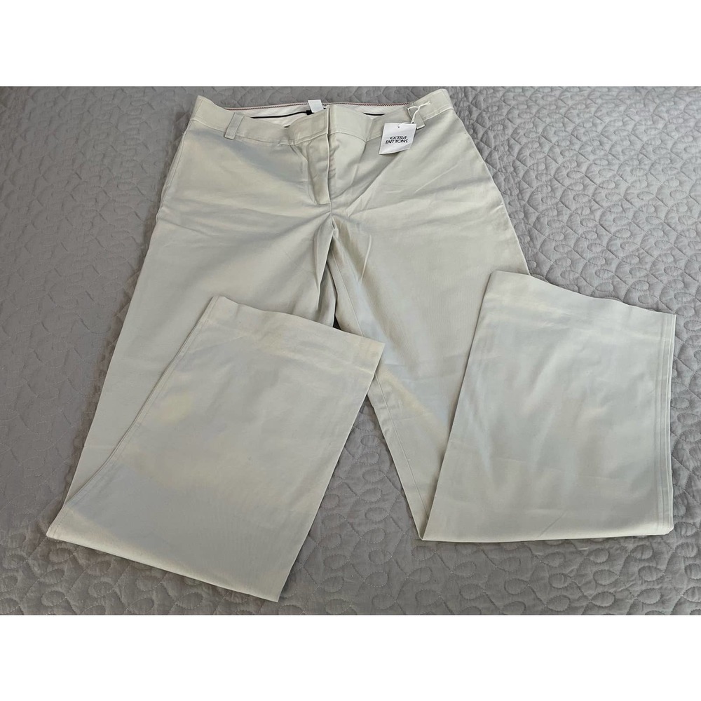 Womens J Crew Stretch Khaki Chino Straight Leg Pants Size 8 NWT